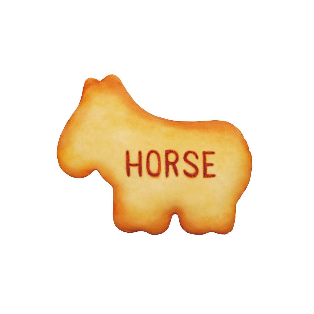 たべっ子どうぶつ一番くじ【2021年11月】 A賞：もちもちたべっ子どうぶつクッション HORSE