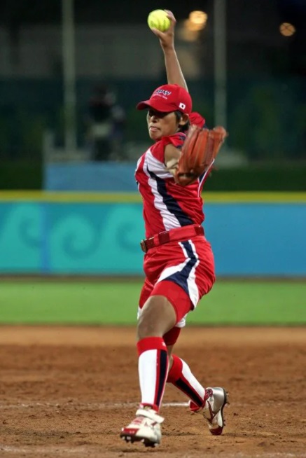 ソフトボール・上野由岐子選手(2004年のアテネオリンピック)