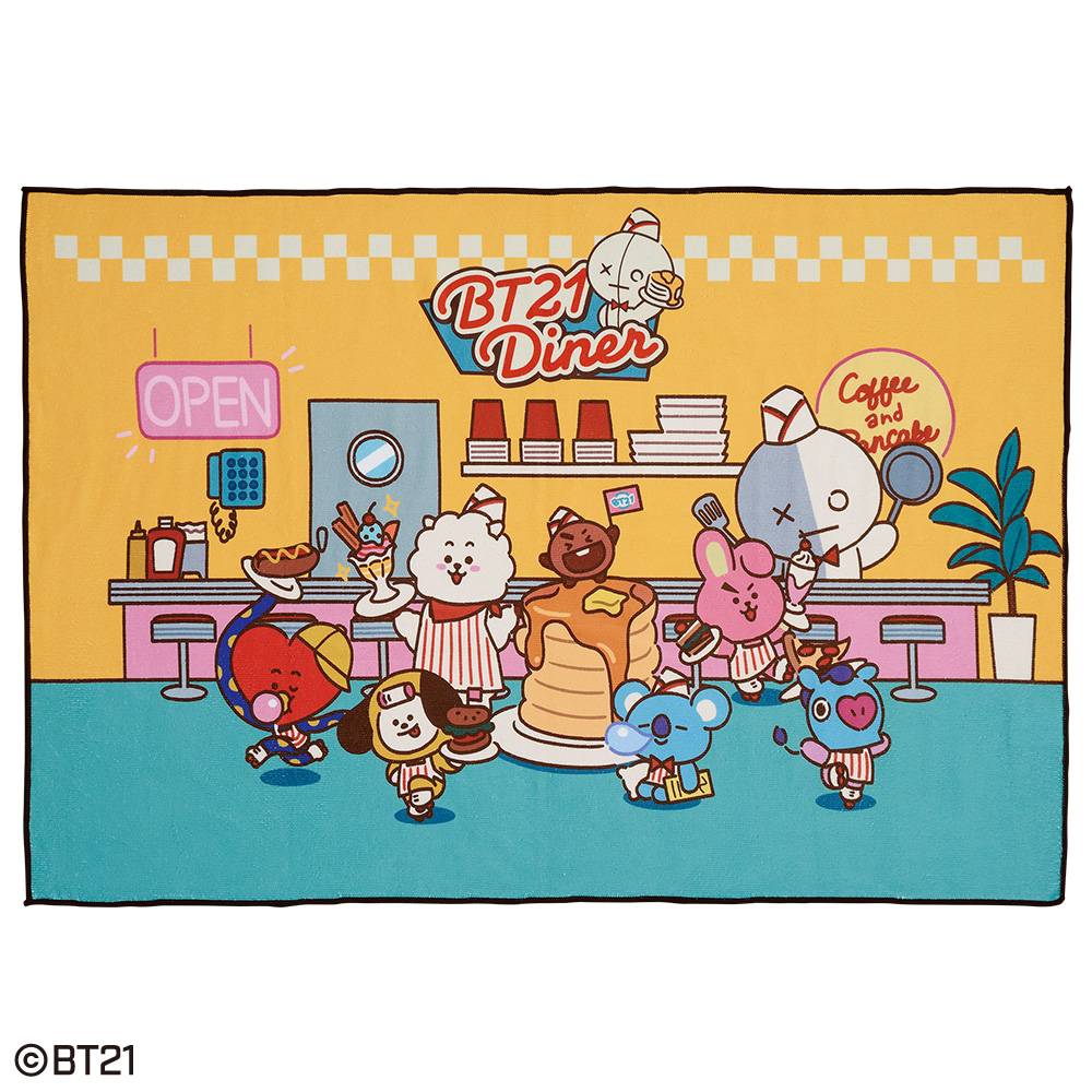 BT21(BTS)一番くじ第7弾Diner【2022年8月】 ラストワン賞：アートバスタオル