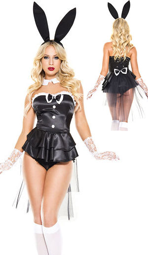 アメリカンレトロのハロウィンコスプレ衣装(バニー)