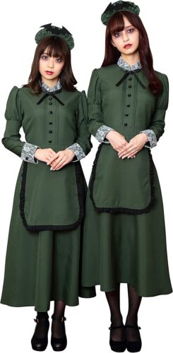 今年のハロウィンで流行り【2022年】になる女性用コスプレ衣装(洋館メイド)