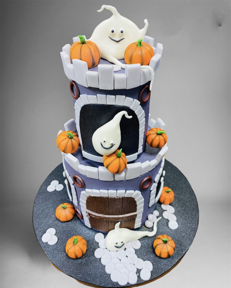 フォンダンケーキ「ハロウィン」2段 ハロウィン2022